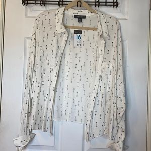 Arrow Pattern Button Down